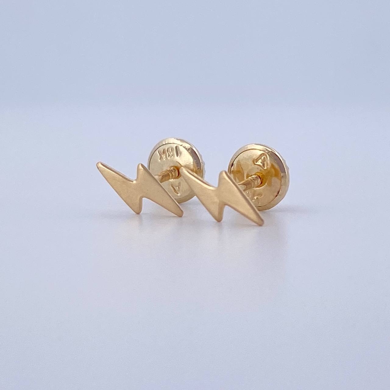 Stud Earrings Lightning 0.5gr / 18K Gold $