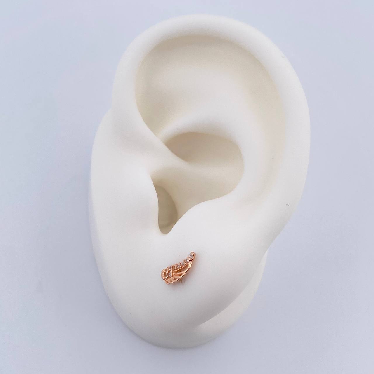 Stud Earrings Wings 0.65gr / 18K Gold $