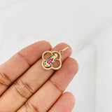 Dije Virgen Guadalupe Flor 2g / 1 in Oro Amarillo 18K