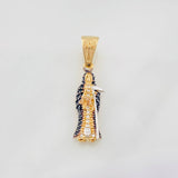 Pendant Santa Muerte 2.45g / 1 1/4 in Three Golds 18K