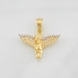 Dije Angel 2.9g / 1 in Dos Oros Amarillo Blanco 18K