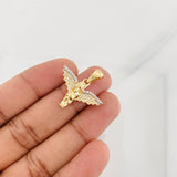 Dije Angel 2.9g / 1 in Dos Oros Amarillo Blanco 18K