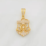 Dije Cruz Ancla 2.9g / 1 1/4 in Oro Amarillo 18K