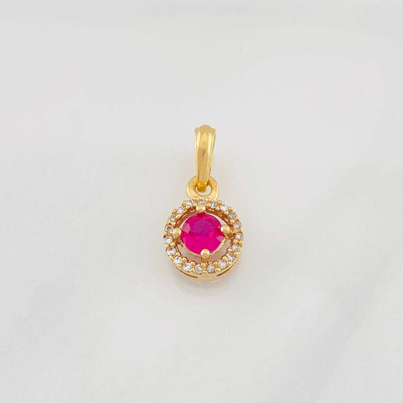 Dije Halo 1.7g / 1/2 in Oro Amarillo 18K