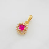 Dije Halo 1.7g / 1/2 in Oro Amarillo 18K