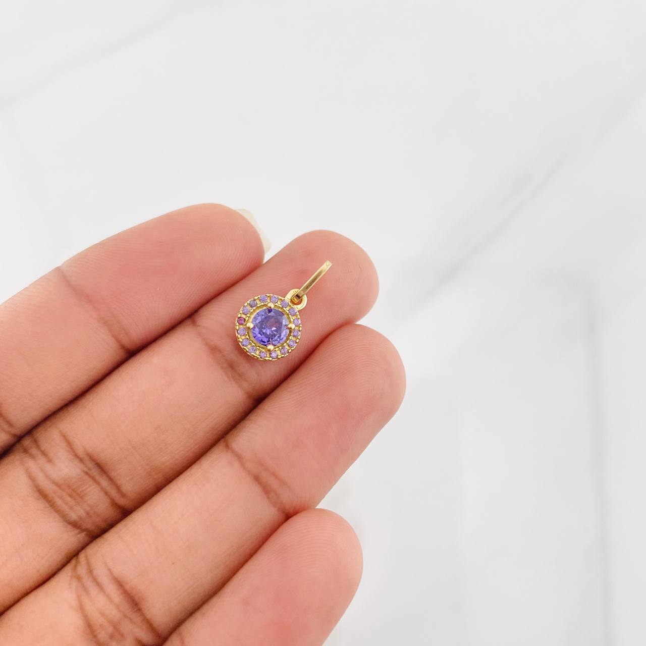Dije Halo 1.1g / 1/2 in Oro Amarillo 18K
