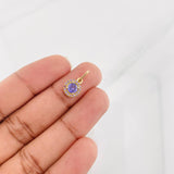 Dije Halo 1.1g / 1/2 in Oro Amarillo 18K