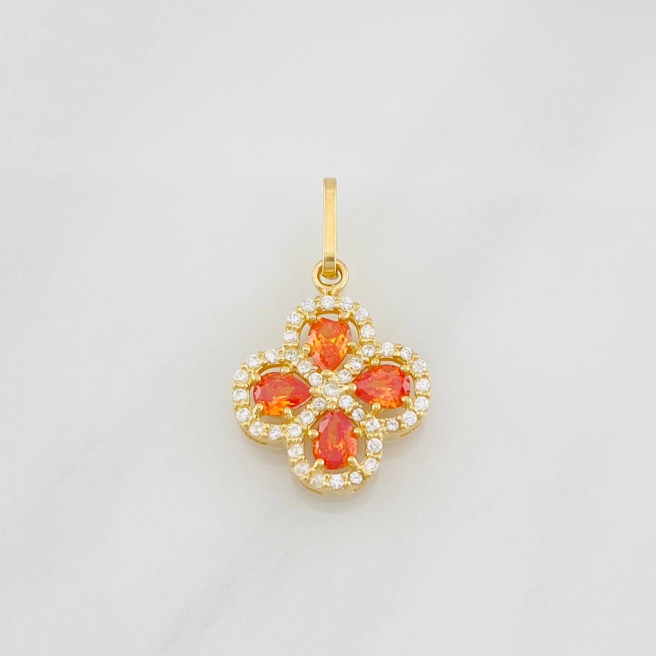 Dije Trebol 1.7g / 1 in Oro Amarillo 18K