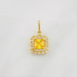 Dije Halo Cuadrado 2g / 3/4 in Oro Amarillo 18K