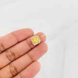 Dije Halo Cuadrado 2g / 3/4 in Oro Amarillo 18K