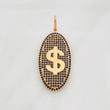 Dije Placa Signo Peso 5.85g / 1 3/4 in Oro Rosa 18K