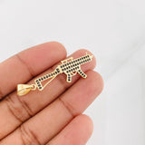 Dije Fusil 3.25g / 1 3/4 in Oro Amarillo 18K