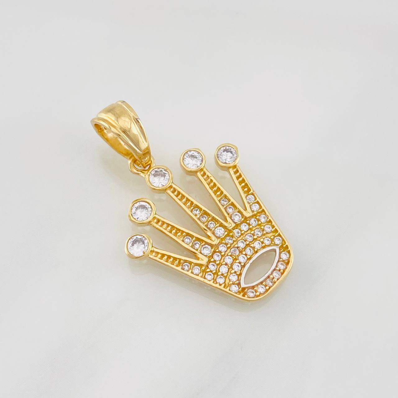 Dije Corona 3.35g / 1 1/4 in Oro Amarillo 18K