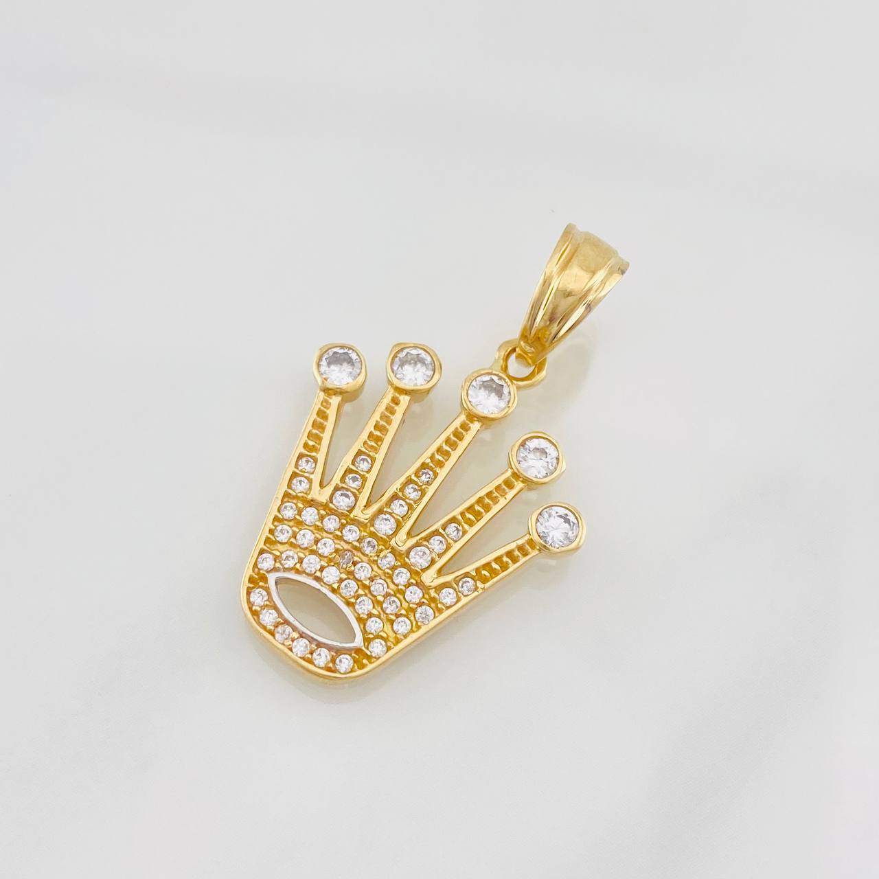 Dije Corona 3.35g / 1 1/4 in Oro Amarillo 18K