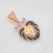 Dije Rey Leon 3.15g / 1 1/4 in Tres Oros 18K
