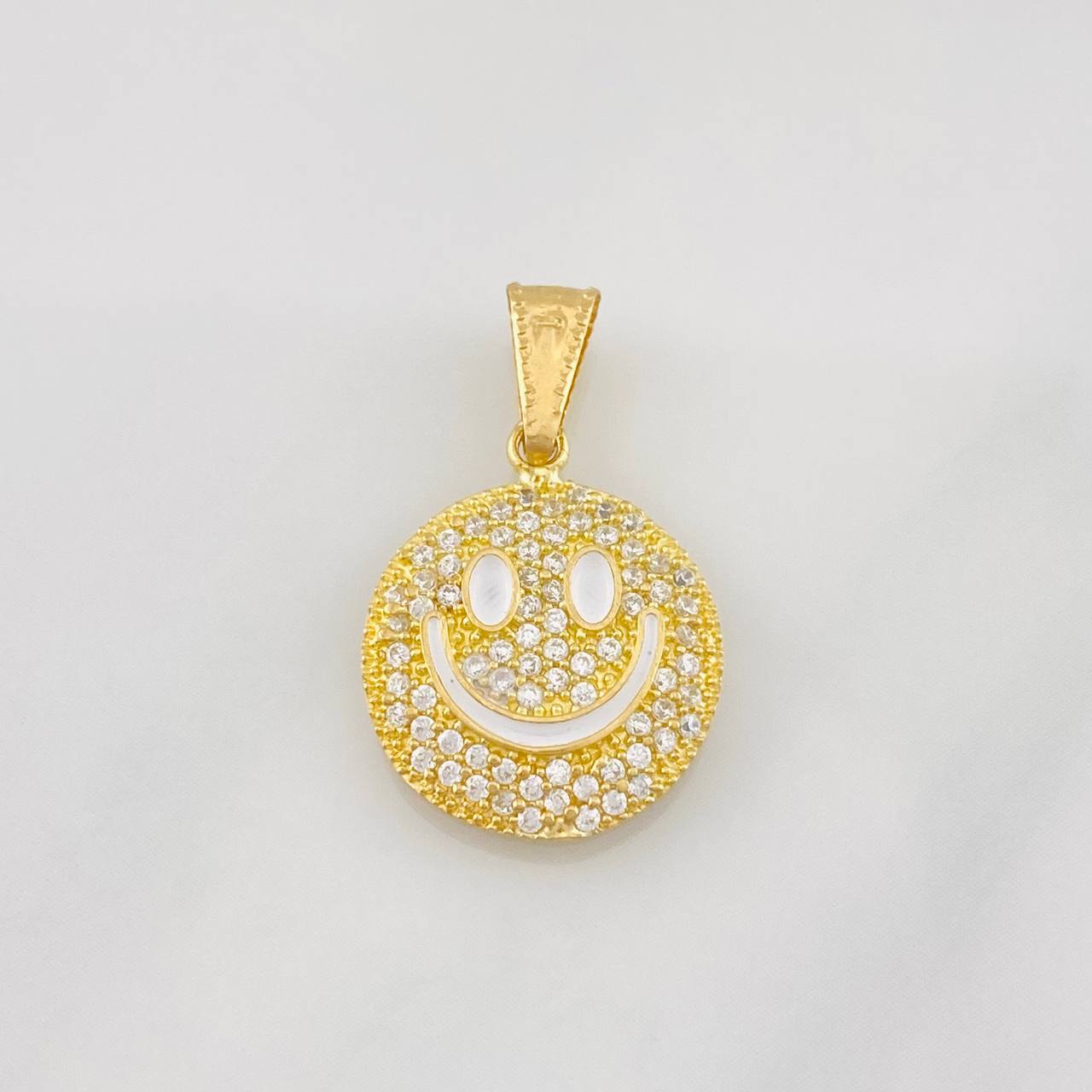 Dije Cara Feliz Tupida 1.85g / 3/4 in Oro Amarillo 18K