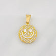 Dije Cara Feliz Tupida 1.85g / 3/4 in Oro Amarillo 18K