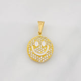 Dije Cara Feliz Tupida 1.85g / 3/4 in Oro Amarillo 18K