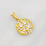 Dije Cara Feliz Tupida 1.85g / 3/4 in Oro Amarillo 18K