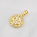 Dije Cara Feliz Tupida 1.85g / 3/4 in Oro Amarillo 18K