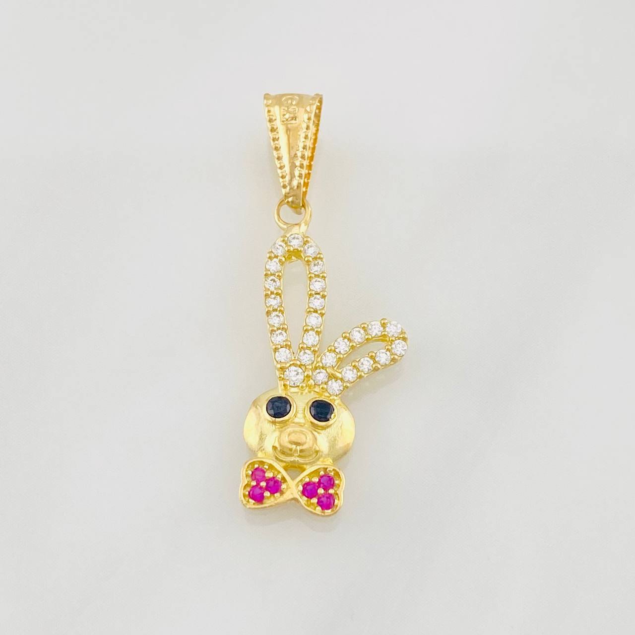Dije Conejo Moño 1.1g / 1 in Oro Amarillo 18K