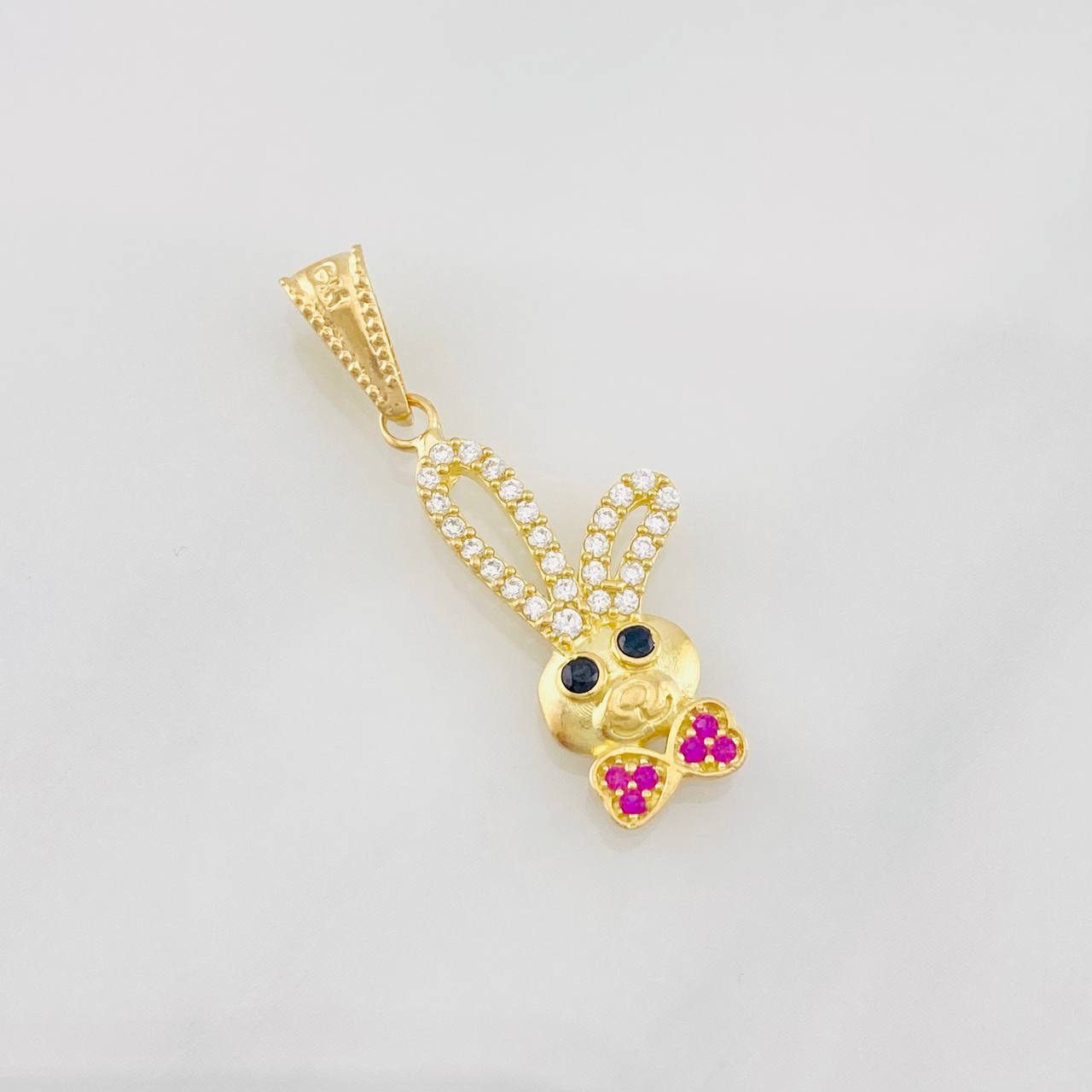 Dije Conejo Moño 1.1g / 1 in Oro Amarillo 18K