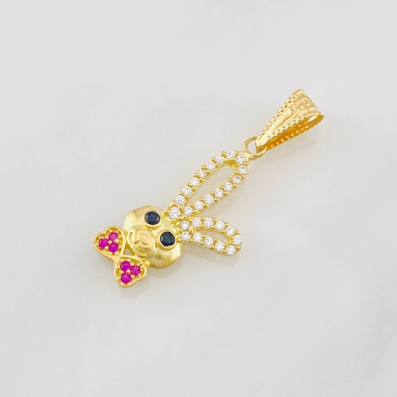Dije Conejo Moño 1.1g / 1 in Oro Amarillo 18K