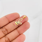 Dije Conejo Moño 1.1g / 1 in Oro Amarillo 18K