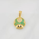 Animated Mushroom Pendant 2.15g / 1/2 in Yellow Gold 18K
