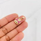 Dije Hongo Animado 2.15g / 1/2 in Oro Amarillo 18K