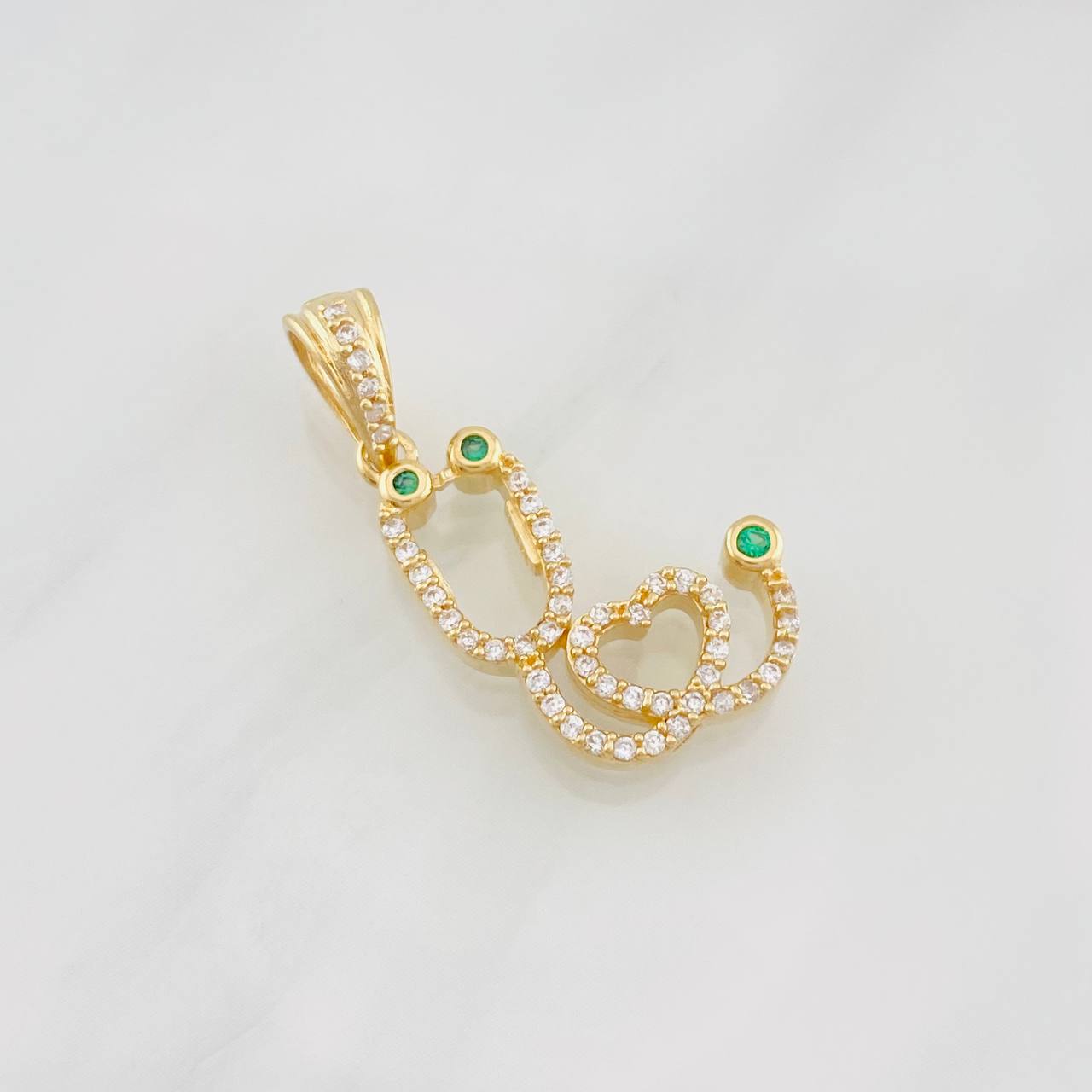Dije Estetoscopio 2.6g / 1 in Oro Amarillo 18K