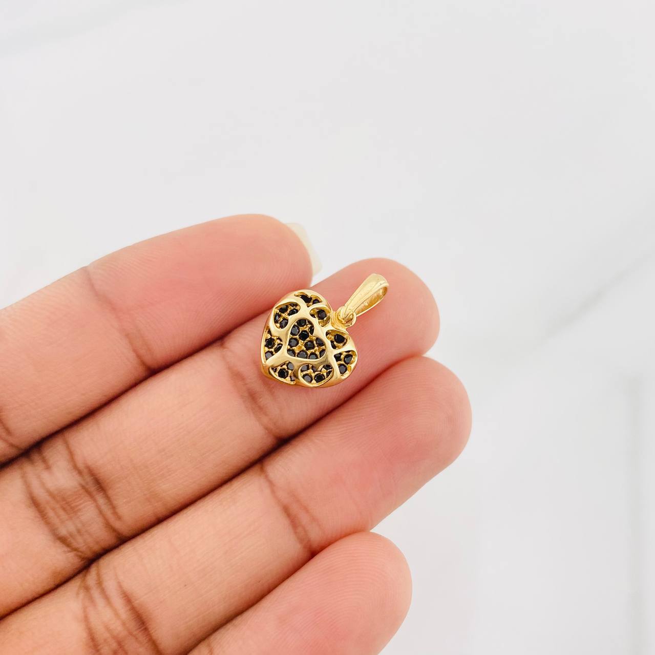 Dije Corazon 1.8g / 3/4 in Oro Amarillo 18K