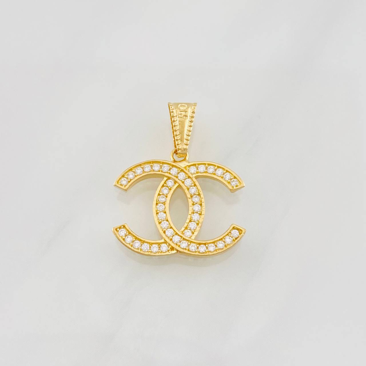 Dije Doble Ola 1.45g / 3/4 in Oro Amarillo 18K