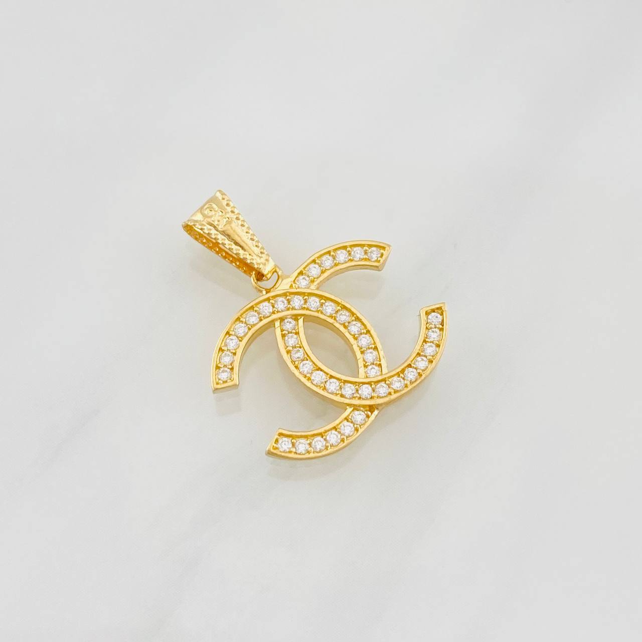 Dije Doble Ola 1.45g / 3/4 in Oro Amarillo 18K