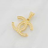 Dije Doble Ola 1.45g / 3/4 in Oro Amarillo 18K