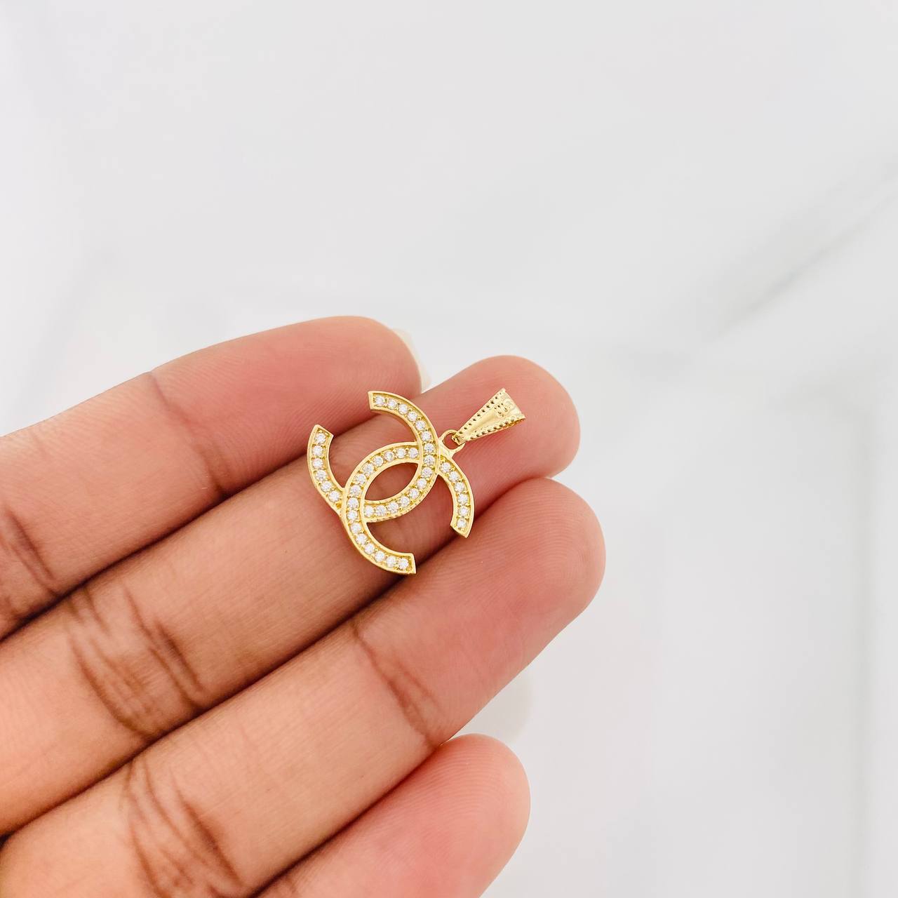 Dije Doble Ola 1.45g / 3/4 in Oro Amarillo 18K