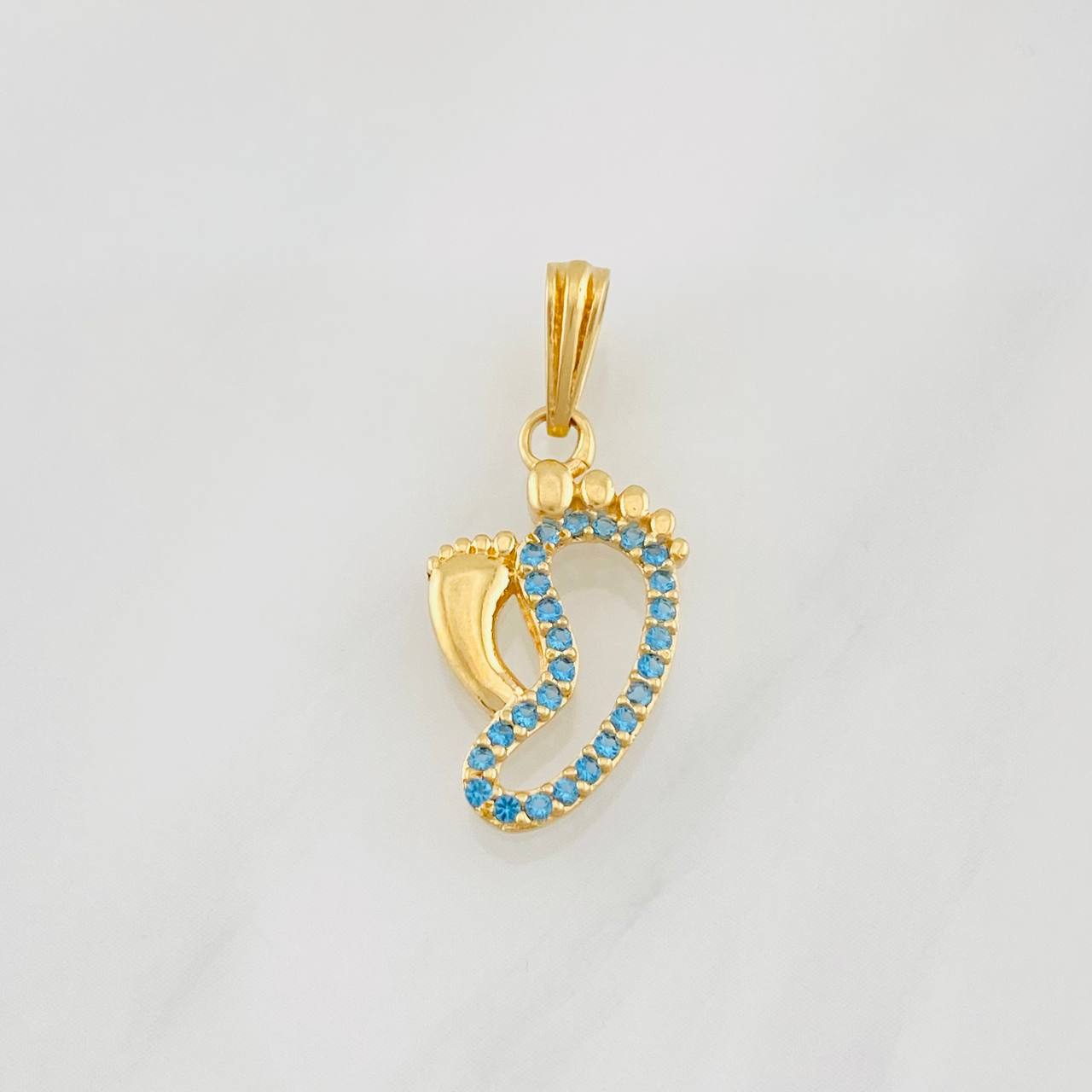 Dije Pies 1g / 3/4 in Oro Rosa 18K