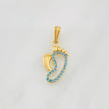 Dije Pies 1g / 3/4 in Oro Rosa 18K