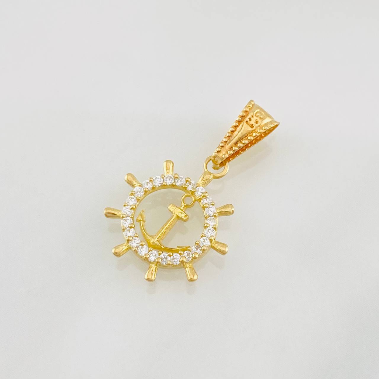 Dije Ancla Timon 0.85g / 3/4 in Oro Amarillo 18K