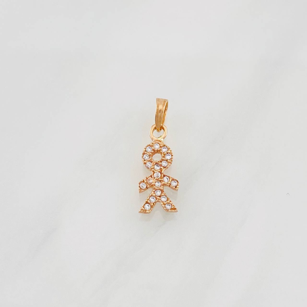 Dije Niño 0.6g / 3/4 in Oro Rosa 18K