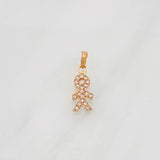 Dije Niño 0.6g / 3/4 in Oro Rosa 18K