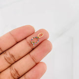 Dije Letra Q 0.65g / 1/2 in Oro Amarillo 18K