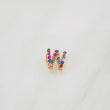 Dije Letra W 0.45g / 1/4 in Oro Rosa 18K
