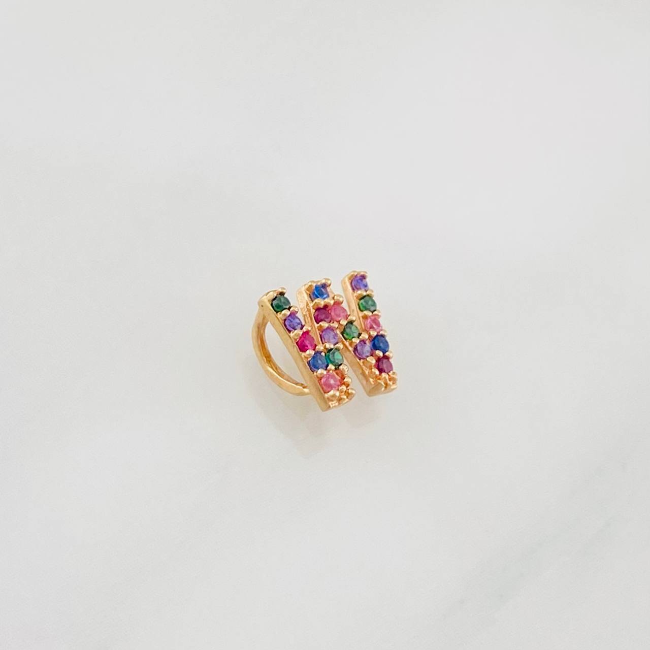 Dije Letra W 0.45g / 1/4 in Oro Rosa 18K