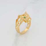 Anillo Pantera Filigrana 4.2 g / T8 Oro Amarillo 18K