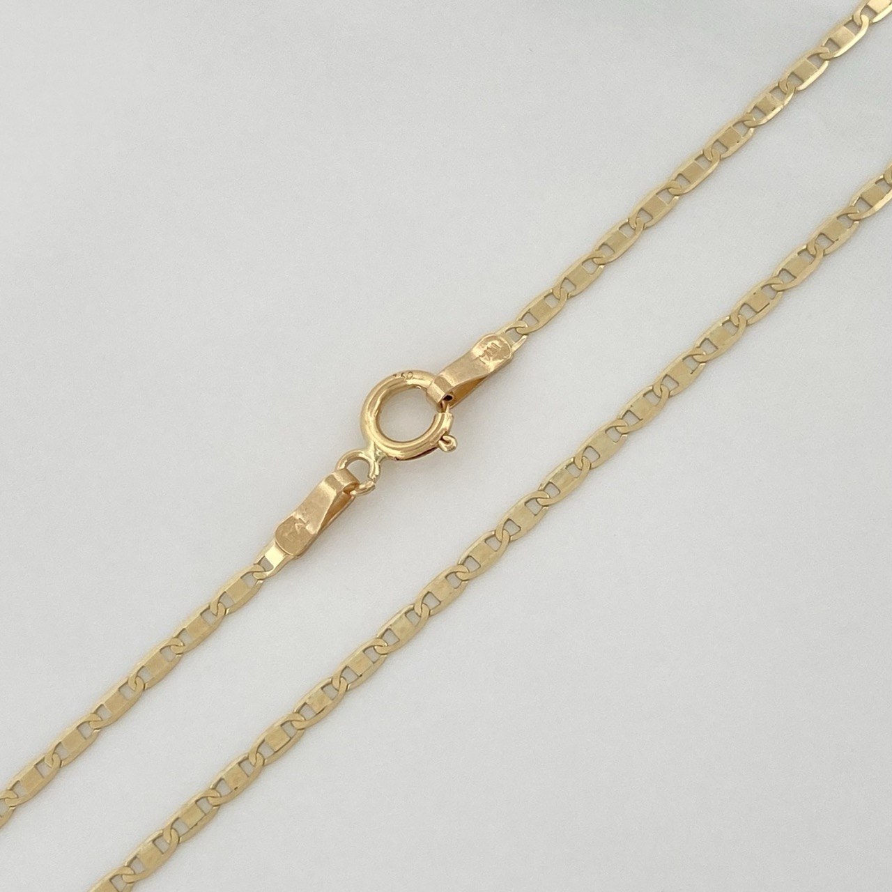 Cadena Escalera Plana 1.45 g / 17 3/4 in / 1.2 mm Oro Amarillo 18K