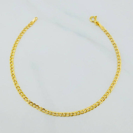 Pulso Cubano 1.2 g / 7 1/2 in / 2.5 mm Oro Amarillo 18K