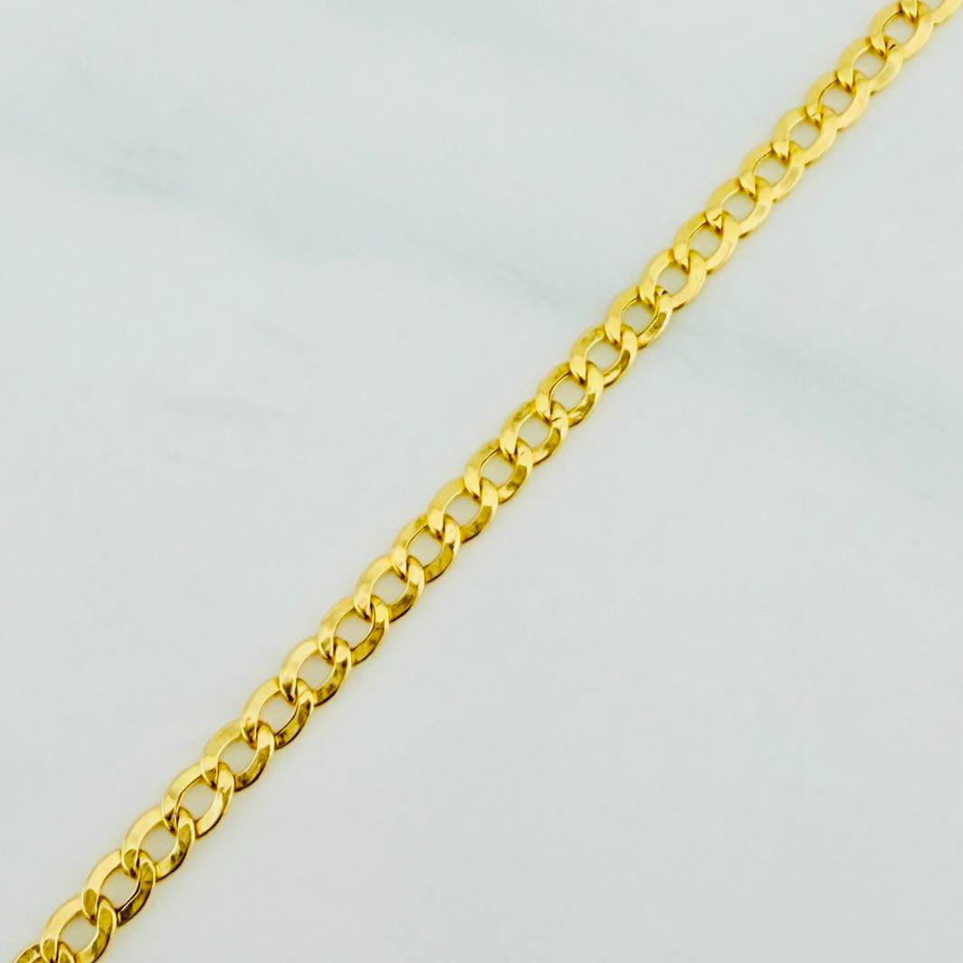 Cuban Links Bracelet 1.2 g / 7 1/2 in / 2.5 mm 18K Yellow Gold