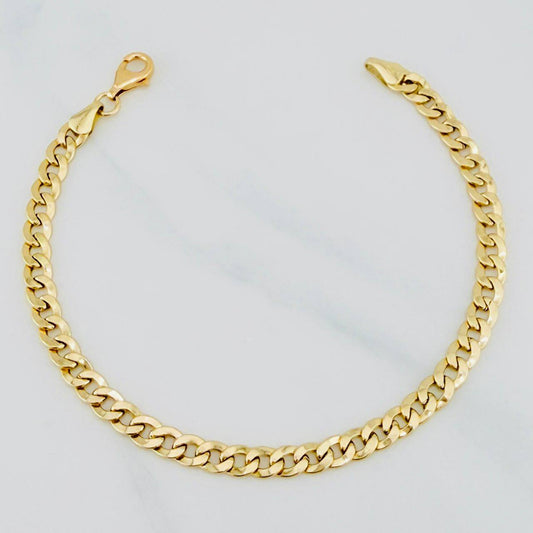 Pulso Cubano 4 g / 8 in / 4.6 mm Oro Amarillo 18K