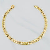 Pulso Cubano 4 g / 8 in / 4.6 mm Oro Amarillo 18K